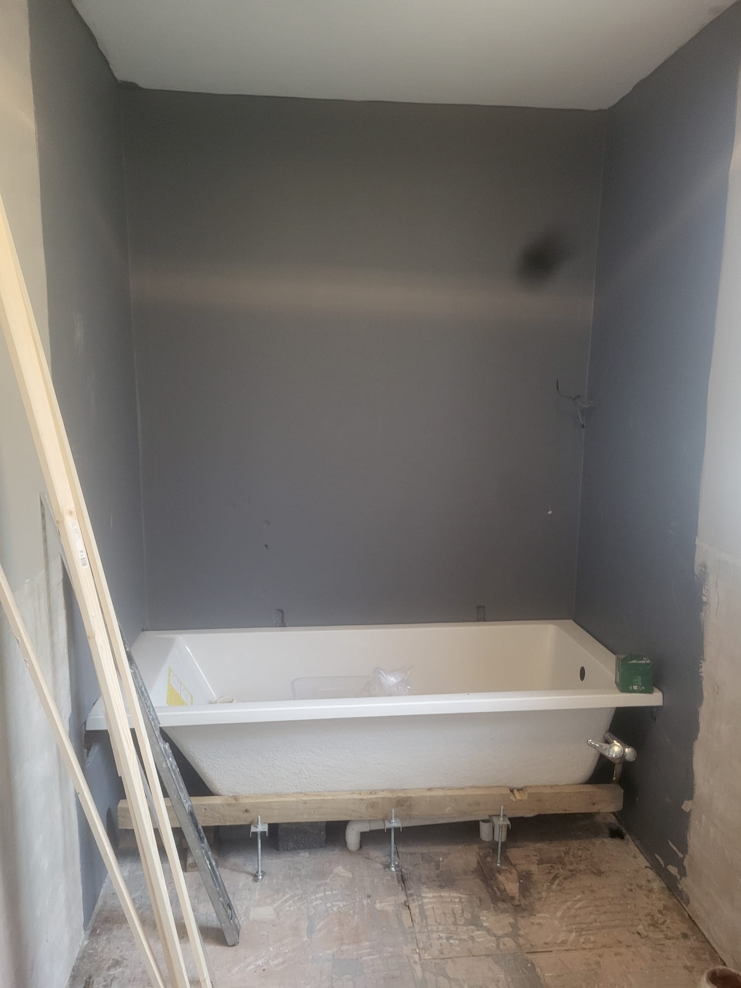 Bathroom renovation during construction 1