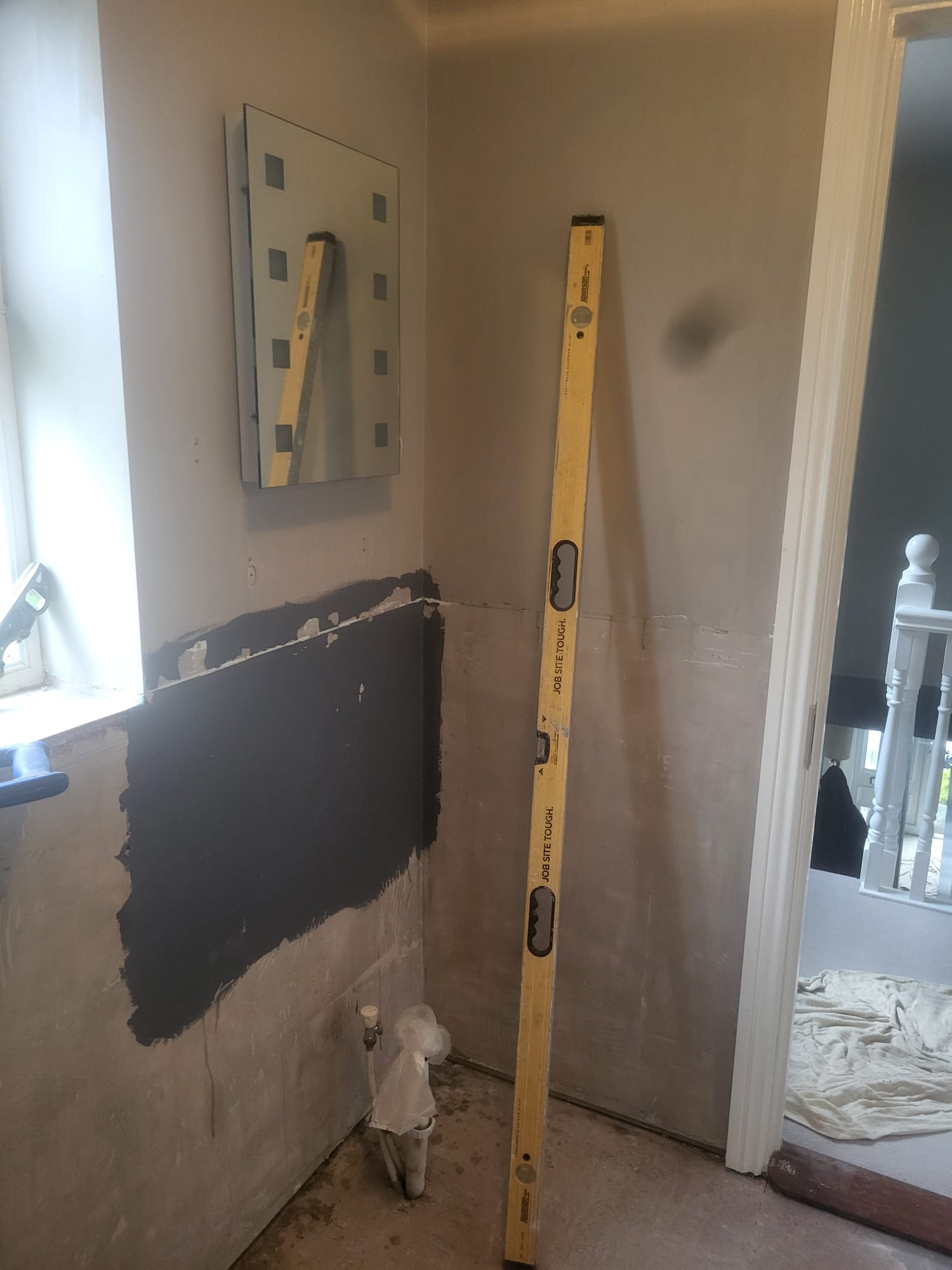 Bathroom renovation during construction 2
